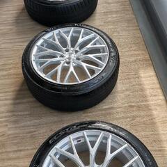 LEONIS　ホイールとタイヤセット　　WEDS LEONIS レオニス MX　4本セット
シルバー　18インチの画像