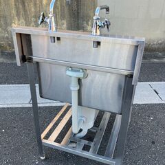 中古　1槽シンク　600X750X800（BG150）ステンレス　流し台　厨房　業務用　愛知県 一宮市 名古屋 稲沢 江南 岩倉 岐阜 羽島 各務ヶ原 三重 愛知 グッドプライス一宮の画像