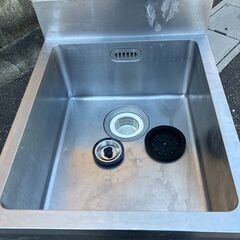 中古　1槽シンク　600X750X800（BG150）ステンレス　流し台　厨房　業務用　愛知県 一宮市 名古屋 稲沢 江南 岩倉 岐阜 羽島 各務ヶ原 三重 愛知 グッドプライス一宮の画像