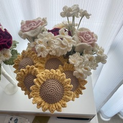 毛糸　花束の画像
