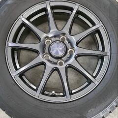 215/65-16　バリ溝スタッドレス　wedsホイール付きの画像