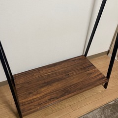 ハンガーラック アイアンウッド おしゃれなラックの画像