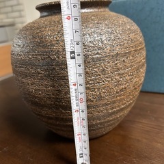 信楽焼　花瓶の画像