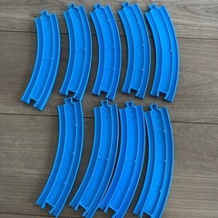 プラレール曲線レール　9本セットの画像