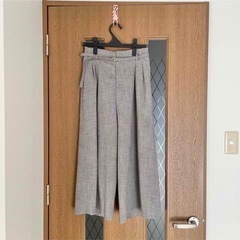 AuieF ベルト付きワイドパンツの画像