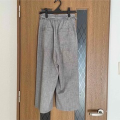 AuieF ベルト付きワイドパンツの画像