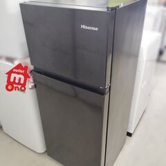 高年式 ハイセンス 冷蔵庫 124L 2024年製 HR-K12HB 黒/ブラック  2ドア 右開き キッチン家電 単身 一人暮らし Hisense 札幌市 中央区 南12条店