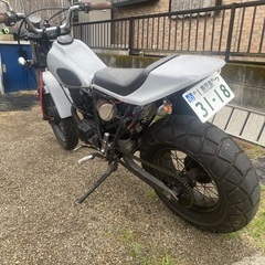 鹿屋市から自賠責付き　tw200カスタム　セル　キック始動の画像