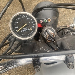 鹿屋市から自賠責付き　tw200カスタム　セル　キック始動の画像