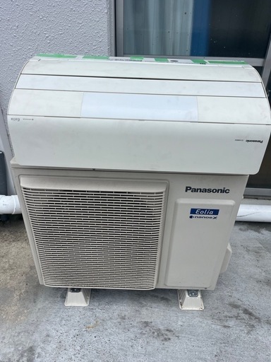 エアコンパナソニック20年CS-EX400D2 200V 4，0kw 14畳 取り付け込み