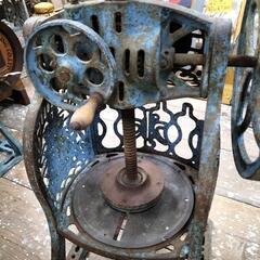 ●昭和レトロ かき氷機 SMEIJIYOGO 名城‥？ 手動式 手回し 高さ68cm　業務用 アンティーク オブジェ ヴィンテージ 骨董の画像