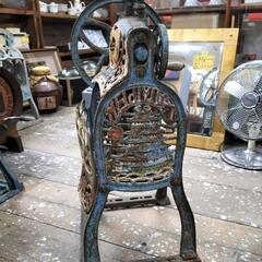 ●昭和レトロ かき氷機 SMEIJIYOGO 名城‥？ 手動式 手回し 高さ68cm　業務用 アンティーク オブジェ ヴィンテージ 骨董の画像