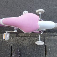★天童市　幼児用　14インチ　補助輪付き　★自転車組み立て整備士が整備の画像