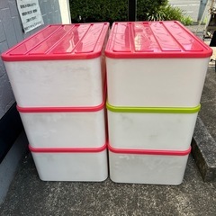 ※取引中　衣装ケース6個の画像