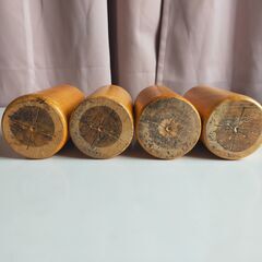 ソファ 木製脚 高さ14cm×直径7cm M8ネジ ナチュラルの画像