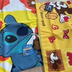 マイクロファイバーロングタオル　　ディズニーの画像