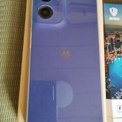 【1週間使用】moto g05 シムフリースマホ　フレッシュラベンダー　セットの画像