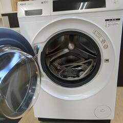  AQUA  10㎏洗濯乾燥機 AQW-DM10R (W)  2024年製 美品  動作確認済み【こちらは店舗です。浜村鹿野温泉ICから3分 買取本舗 宮本リサイクル 営業時間9～19時 定休日水曜のみ←連絡できませんm(_ _)m】の画像
