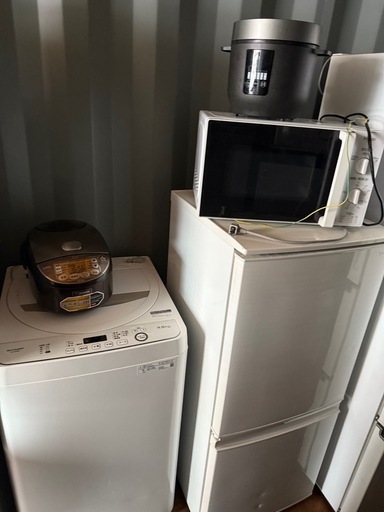 ２３日　引き渡し予定家電セット！洗濯機、冷蔵庫、電子レンジ、炊飯器