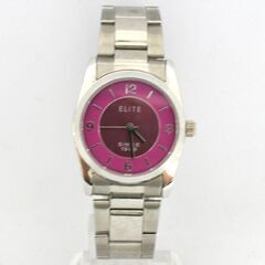 動作品 ELITE クオーツ式腕時計 EL320-CC 3針 メタルブレス 25年7月電池交換 札幌市 清田区 平岡の画像