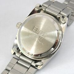 動作品 ELITE クオーツ式腕時計 EL320-CC 3針 メタルブレス 25年7月電池交換 札幌市 清田区 平岡の画像