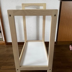 キャスターつき収納棚　2段の画像