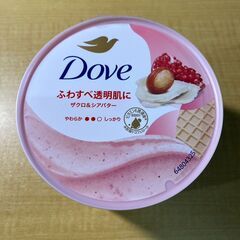 T121/Dove (ダヴ) ふわとろクリーミー ボディスクラブ ザクロ&シアバター 2個セット (298g x 2)　ザクロとシアバターの甘ずっぱい香り(香料配合)の画像