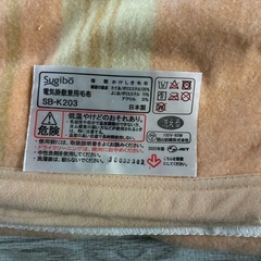 【スギボー】電気毛布　シングル2セットの画像