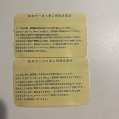 郡山駅前　駐車券2枚の画像