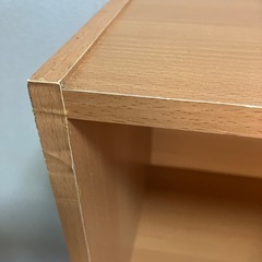 ★カラーBOX（茶木目３段）の画像