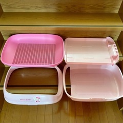 ねこ ニャンとも清潔トイレ用 キティちゃん 2個セット 中古品の画像