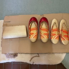 和装草履バックセット中古の画像