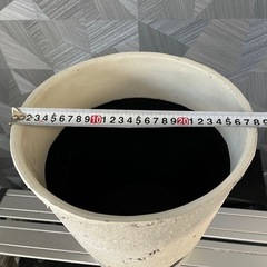 上質な植木鉢　おおよそ9号　受け皿付きの画像