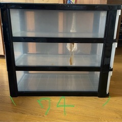 3段収納ケースの画像