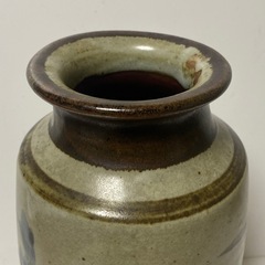 益子焼　壺　花瓶　大正時代　旧家の倉庫に眠って物の画像