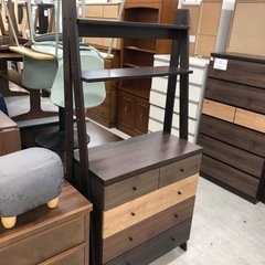 4段チェスト / ラック チェストラック ニトリ 4段 ランダム2 ブラウン×ナチュラル