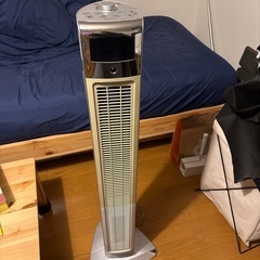 KOIZUMI 送風機能付きファンヒーター KHF-1240 2014年製 温風機 扇風機 シルバー コイズミの画像