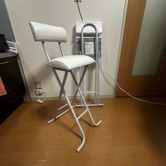 ニトリ　ハイチェア二脚の画像