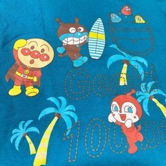 アンパンマン✨バイキンマン✨半袖Tシャツ✨キッズ100サイズ✨ぬいぐるみの画像