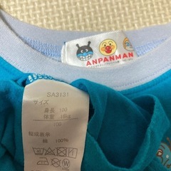 アンパンマン✨バイキンマン✨半袖Tシャツ✨キッズ100サイズ✨ぬいぐるみの画像