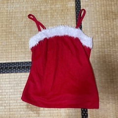 【サンタコス】クリスマス 衣装 3点セット（トップス・スカート・ベルト付き）の画像