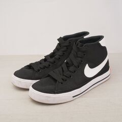 良品 NIKE ナイキ コート レガシー キャンバス MID 23cmの画像