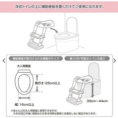 補助便座　ステップ付き　未使用品
　　の画像