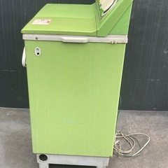 三菱　二層式洗濯機　千曲　CW-621G　緑　グリーン　動作確認済み　昭和レトロの画像