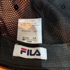 【美品】FILA メッシュキャップ ブラック×レッドの画像