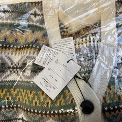 【新品】GRL グレイル フェアアイル柄Vネックニットカーディガン[kn113] 新品の画像