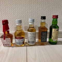ウィスキーミニボトル5種の画像