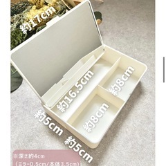 無料　seria鏡付き収納ケース＆ネイルケースの画像