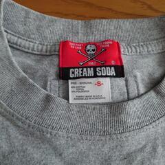 CREAM SODAクリームソーダ バックプリント Tシャツ グレーの画像
