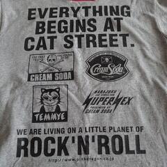CREAM SODAクリームソーダ バックプリント Tシャツ グレーの画像